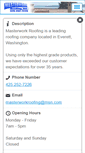 Mobile Screenshot of masterworkroofing.com